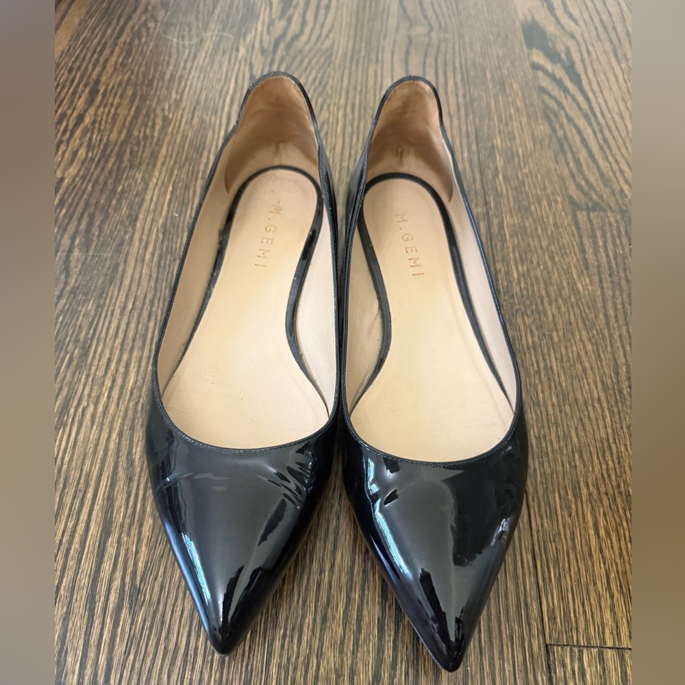 M. Gemi Black Patent Leather Flats